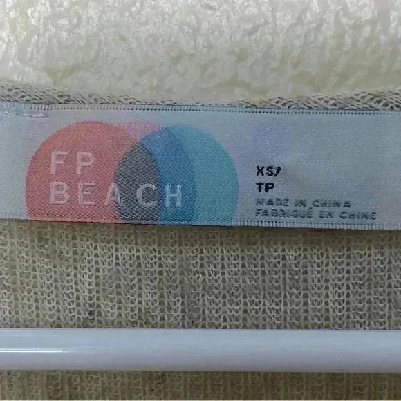 Free People FP Beach Harper Mini Dress linen blend dress size XS - Picture 4 of 5